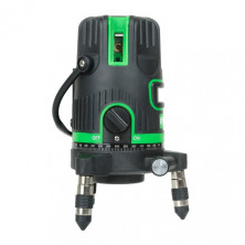 Уровень лазерный 5 лазерных головок, зеленый лазер, звуковая индикация. INTERTOOL MT-3008