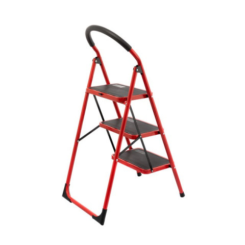 Стремянка 3 ступени 380*260мм высота 1131мм, до верхней ступени 729мм INTERTOOL LT-0037