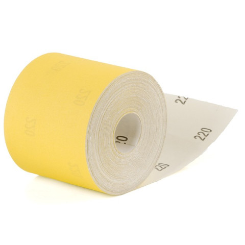 Шлифовальная шкурка на бумажной основе К220, 115мм*50м. INTERTOOL BT-0824