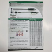 Динамометрический ключ 1/2" TOPTUL 535mm 40-210Nm ANAF1621