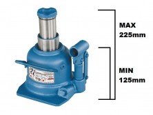 Домкрат телескопический 10т 125-225 мм профессиональный низкопрофильный TORIN TH810002