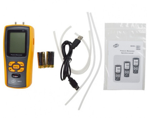 Дифференциальный микроманометр USB, ±10 кПа BENETECH GM511