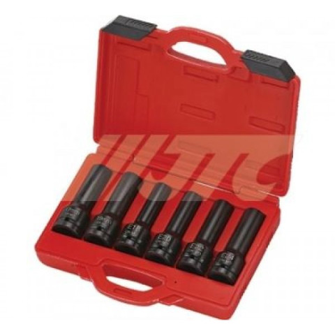 Набор головок ударных TORX E18, E20, E22, E24, 17мм, 19мм  3/4" 6ед.