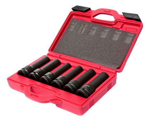 Набор головок ударных TORX E18, E20, E22, E24, 17мм, 19мм  3/4" 6ед.