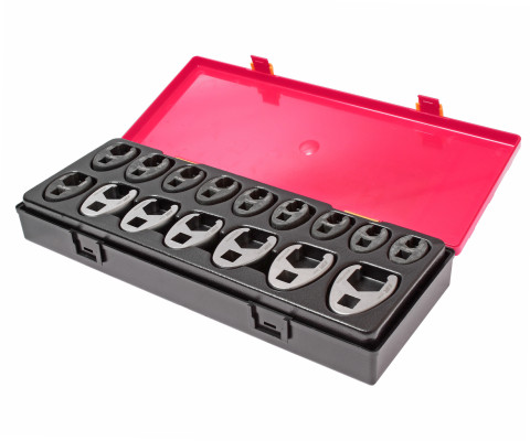 Набор ключей разрезных односторонних 10-27мм 1/2" и 3/8" 16ед.