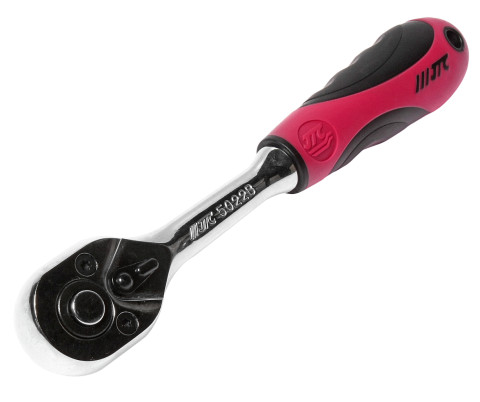 Трещотка 1/4" 150мм 72зубца (резиновая ручка)