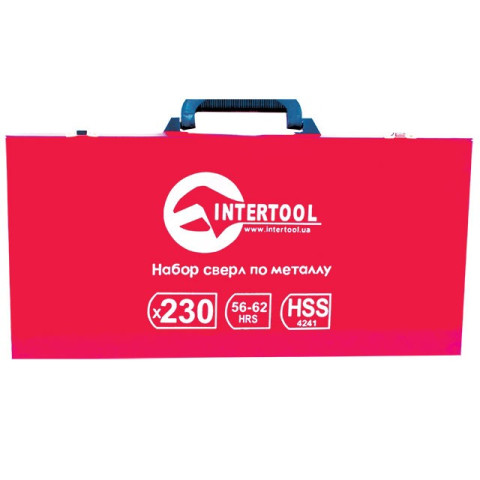 Набор сверл по металлу (HSS, 230 ед.) INTERTOOL SD-0309