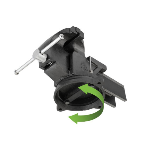 Тиски слесарные поворотные 200мм усиленные INTERTOOL HT-0084