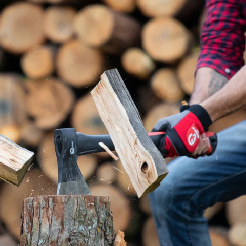 Топор 1000г ручка из фибергласса INTERTOOL HT-0263