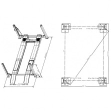 Автомобильный четырехстоечный подъемник 5.5т LAUNCH TLT455W