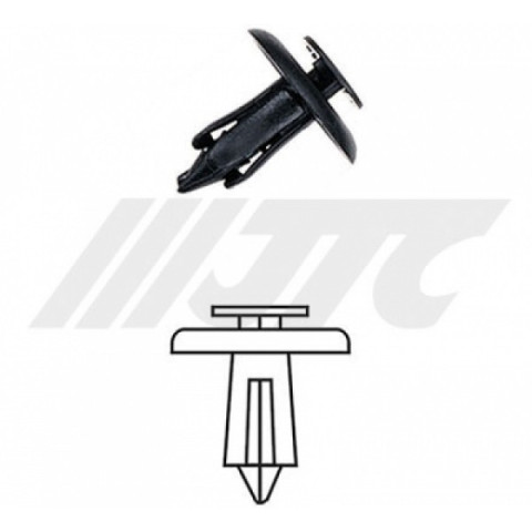 Автомобильная пластиковая клипса (внутреняя обшивка салона) ( уп 100 шт.)