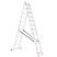 Лестница алюминиевая 3-х секционная универсальная раскладная INTERTOOL LT-0312