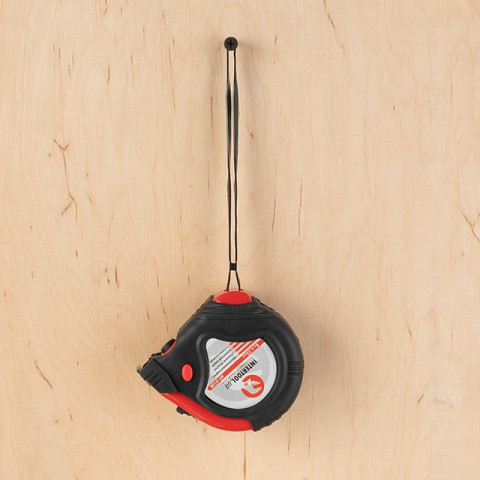 Рулетка с металлическим полотном 8м INTERTOOL MT-0108