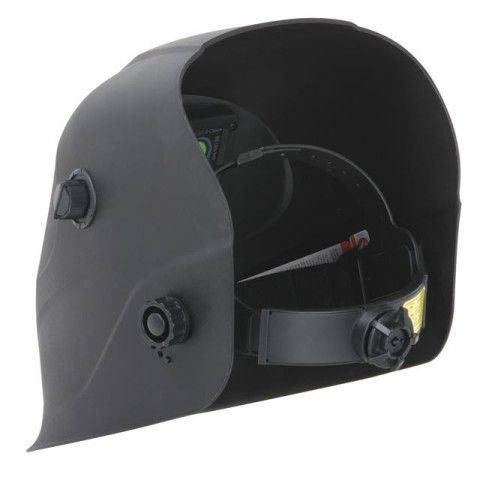 Маска сварщика "Хамелеон" плав. регулировка, класс светофильтра 1/1/1/2, 2 сенсора, DIN5-13, 1/25000с, см. окно 93х43 мм, РР INTERTOOL SP-0063