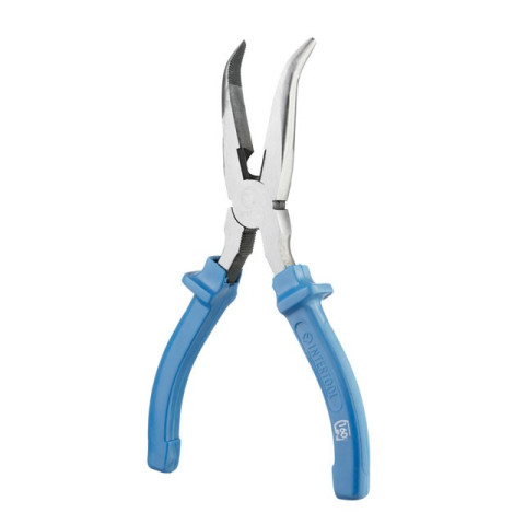 Щипцы удлиненные изогнутые 180мм INTERTOOL HT-0125