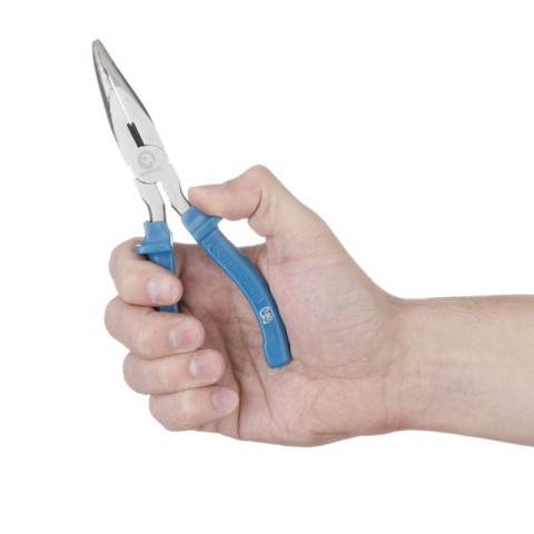 Щипцы удлиненные изогнутые 180мм INTERTOOL HT-0125