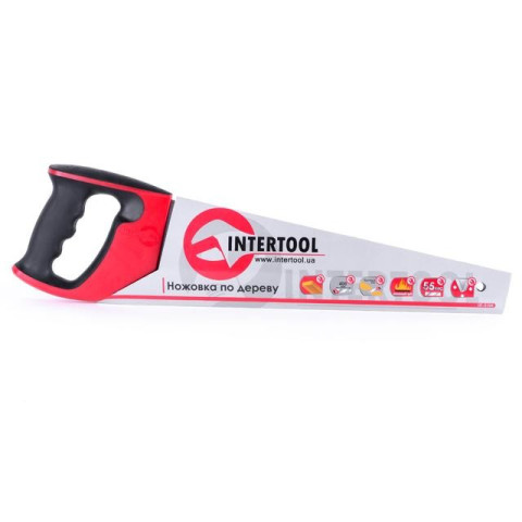 Ножовка по дереву с каленым зубом INTERTOOL HT-3104