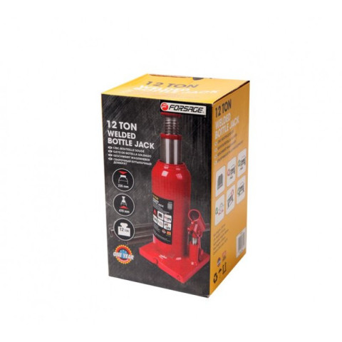 Домкрат бутылочный 10т с клапаном (h min 230мм, h max 460мм, ход штока-150мм, ход винта-80мм) Forsage F-T91004