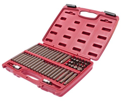 Набор бит TORX, HEX, SPLINE, RIBE, SQ 58ед.