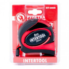 Рулетка 7.5м с автоматической блокировкой полотна INTERTOOL MT-0808