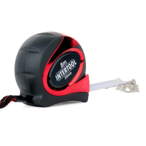 Рулетка 7.5м с автоматической блокировкой полотна INTERTOOL MT-0808