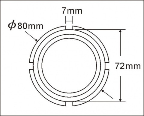 Головка для гаек муфты переднего главного вала трансмиссии SCANIA