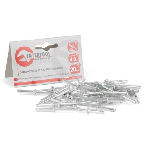 Заклепка алюминиевая для заклепочного пистолета INTERTOOL RT-4020
