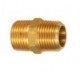 Штуцер латунный с наружными резьбами 3/8''X 1/4''(конус)