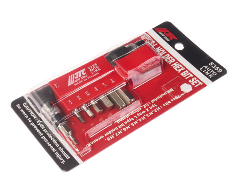 Набор бит 1/4" HEX 2-8мм с Г-образным переходником 8ед.