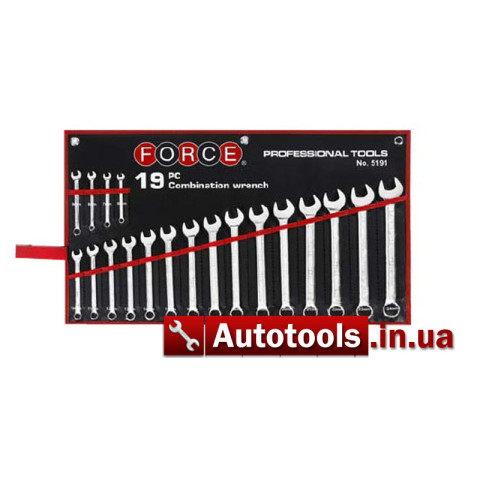 Force 5191 набор ключей 19 ед.