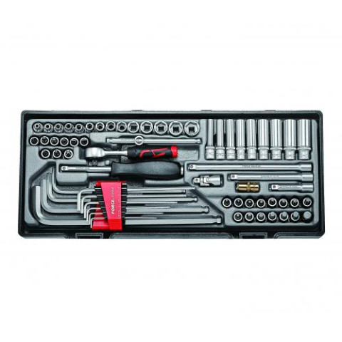 1/4" Набор инструмента 6-гранный 65 пр. (код T2641)