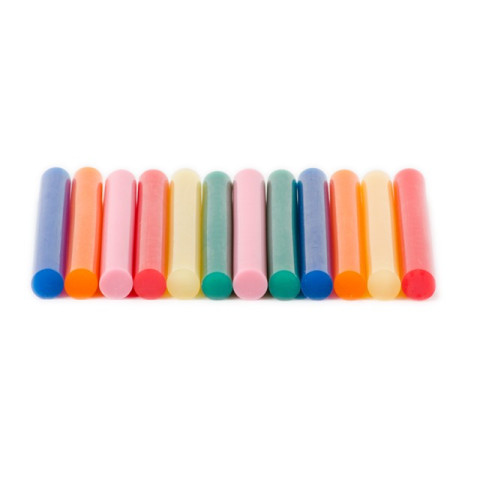 Комплект цветных клеевых стержней 11.2мм*100мм,12 шт INTERTOOL RT-1027