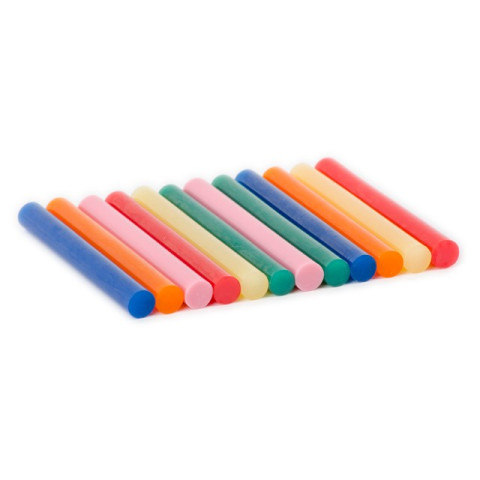 Комплект цветных клеевых стержней 11.2мм*100мм,12 шт INTERTOOL RT-1027