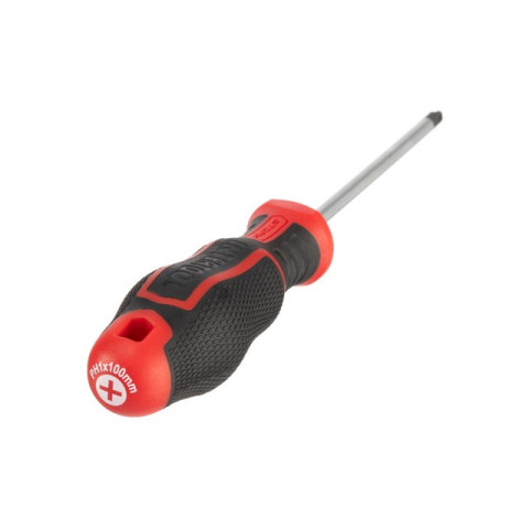 Отвертка крестовая PH1*100 мм, S2, STORM INTERTOOL VT-3416