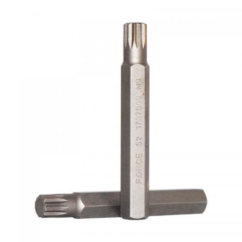 10 мм Бита Spline M9, L=75 мм (FORCE 1787509)