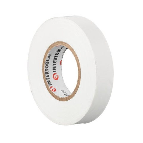 Лента изоляционная 0.15мм*17мм*25м белая INTERTOOL IT-0063