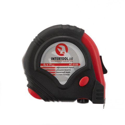 Рулетка с металлическим полотном 5м INTERTOOL MT-0105