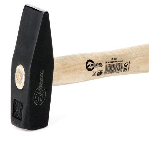 Молоток слесарный 800г ручка ясень INTERTOOL HT-0255