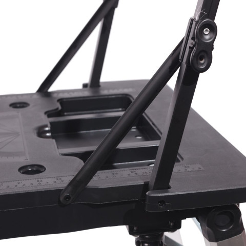 Верстак многофунциональный, 7 в 1(верстак-max нагр.150кг,тележка-150кг,леса-250кг,рабоч. платформа-108х45см,столярный козел,лежак,тележка-платформа)