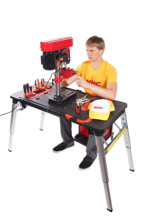 Верстак многофунциональный, 7 в 1(верстак-max нагр.150кг,тележка-150кг,леса-250кг,рабоч. платформа-108х45см,столярный козел,лежак,тележка-платформа)