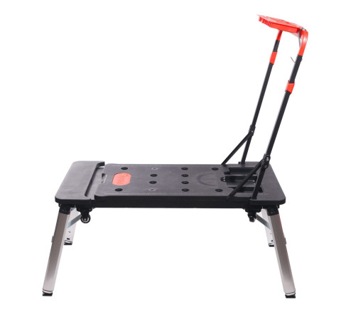 Верстак многофунциональный, 7 в 1(верстак-max нагр.150кг,тележка-150кг,леса-250кг,рабоч. платформа-108х45см,столярный козел,лежак,тележка-платформа)