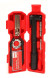 Набор инструментов для обслуживания велосипеда 27пр.+держатель фляги,в тубе(красный)