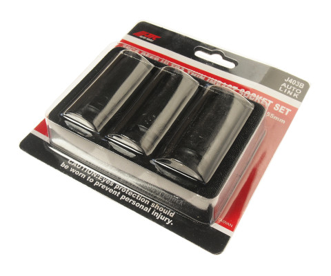 Набор головок ударных средней глубины тонкостенных 1/2" 17-19мм. 3ед.