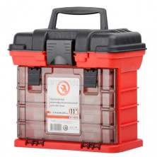 Органайзер для метизов с выдвижными секциями 11", 279*184*260 мм INTERTOOL BX-4020