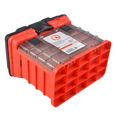 Органайзер для метизов с выдвижными секциями 11", 279*184*260 мм INTERTOOL BX-4020