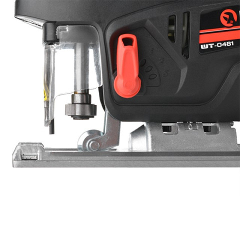 Электролобзик 900 Вт, 500-3000 ход/мин, угол 90-45, гл.распила 80 мм INTERTOOL WT-0481