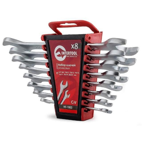 Набор рожковых ключей INTERTOOL HT-1002