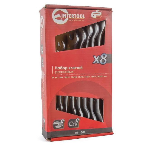 Набор рожковых ключей INTERTOOL HT-1002