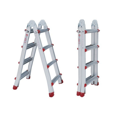 Лестница алюминиевая универсальная раскладная телескопическая INTERTOOL LT-2044