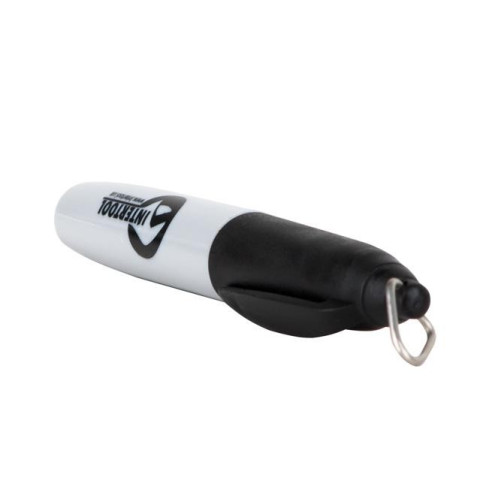 Мини-маркеры перманентные черные, L= 93мм, 80 шт/упак. INTERTOOL KT-5010